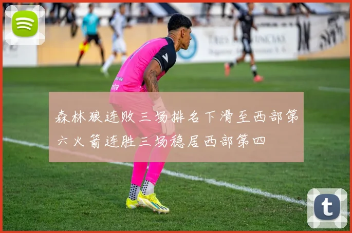 森林狼连败三场排名下滑至西部第六火箭连胜三场稳居西部第四